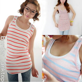 楽天市場 タンクトップ ボーダー レディースファッション の通販