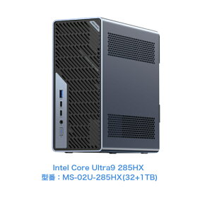 �y20%OFF �N�[�|��+���������zMINISFORUM MS-02 Ultra �~�j���[�N�X�e�[�V���� Core Ultra9 285HX /Ultra5 235HX ECC�������Ή� DDR5 SODIMM + 4��M.2 PCIe4.0 SSD�X���b�g �f���A��25GbE SFP+ 2.5+10GbE vPro�Ή� 350W�����d����