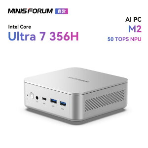 �y��20%OFF �N�[�|���zMINISFORUM M2 �~�jPC�A �C���e�� Core Ultra 7 356H �ADDR5-5600MHz 32GB +1TB SSD�A Windows 11 Pro�A 2.5G LAN × 2 /Wi-Fi 7 /BT5.4 �AHDMI 2.1 /DP/ USB4 �A3��ʏo�͑Ή� ���^AI PC