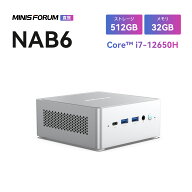 【★20％クーポン】MINISFORUM NAB6 Lite ミニPC Intel® Core i5-12600H 16/32GB 512GB/1TB ミニパソコ…