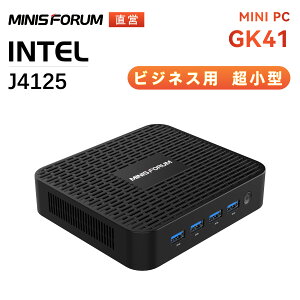 y20OFFzMinisforum GK41 MINIPC Intel J4125 ~jPC GK41-8-128/256-Win11Pro Intel UHD OtBbNX 4K@60HzfAfBXvCo͑Ή DDR4 8GB+128GB/256GB SSD RpNgPC