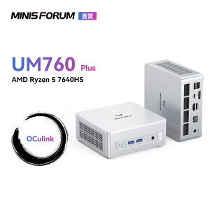 yX[p[Z[b20OFFzMINISFORUM UM760 Plus ~jpc AMD Ryzen 5 7640HS 16GB DDR5-5600MHz 1TB SSD RpNgPC HDMI2.1 |DP1.4|USB4 3ʏo͑Ή 2.5Gbps LAN/Wi-Fi6E/BT5.2t