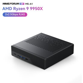 【★20％OFF】MINISFORUM MS-A1 ミニPC 64+2TB/32+1TB /ベアボーンキットPC、1xUSB4、1xHDMI2.1、DP×1、Wi-Fi 6E、BlueTooth 5.2、2x2.5G LANポート、DDR5-5200スロット、4xPCIe4.0 SSDスロット、ディスクリートグラフィックカードサポート