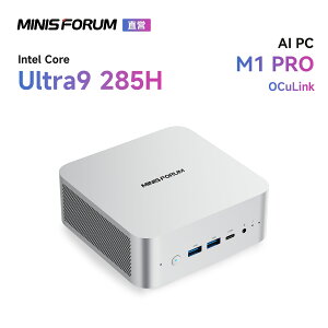 MINISFORUM M1 Pro 285H ~jPCACe Core Ultra 9vZbT285HA 64GB RAMA2TB SSDA 2.5G/Wi-Fi 7/Bluetooth 5.4AHDMI 2.1/DP 1.4/USB4×2A4ʏóACopilotΉAI PC