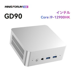 GD90 ミニpc 第 12 世代プロセッサ Intel Core i9-12900HK ミニパソコン|32GB RAM、512/1TB SSD 搭載、最大 64GB DDR4+ 2TB PCIe4.0 SSD 対応|Wi-Fi6E / BT5.2|3 画面出力(HDMI2.0/USB-C/DisplayPort1.4)|Windows 11 Pro搭載