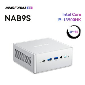 �y�V�i��20��OFF�N�[�|���zMINISFORUM NAB9S �~�jPC �C���e�� Core i9-13900HK 16GB+500GB/32GB+1TB/�x�A�{�[���L�b�g�ADDR4�APCIe4.0 SSD minipc�AWi-Fi6 BT5.2 2×2.5GbE LAN�A HDMI×2 /USB-C×2 4K@60Hz 4��ʏo�� �~�j�p�\�R��