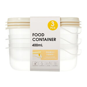 �ۑ��e�� 400ML �t�[�h�R���e�i 3�� ������ �ۑ� �e�� �P�[�X �t�[�h�R���e�i �v���X�`�b�N�e�� ���ٓ� �d�q�����W�Ή� �H��@�Ή� �H�i�ۑ��e��
