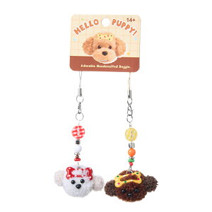 HELLO PUPPY �g�C�v�[�h�� �|���|���`���[�� ���蕗 �r�[�Y���� �L�[�z���_�[ �Z�b�g ��邩�� �A�N�Z�T���[