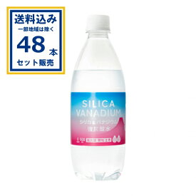 友桝飲料 シリカ＆バナジウム強炭酸水 500ml×24本×2ケース (48本)(送料無料、一部地域は除く) シリカ 炭酸水 ソーダ水 スパークリングウォーター 強刺激 まとめ買い ケース 箱買い