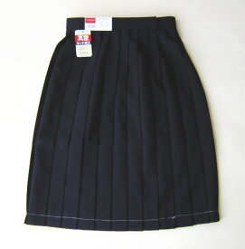 【夏用】スクールスカート　紺　トンボ　TOMBOW　サマースカート　丸洗い・速乾/制服/女子/女の子