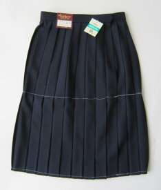 スカート・紺色（セーラー服上衣別売り）　KANKO　カンコーウール50％/ポリエステル50％