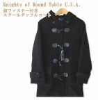 【マフラープレゼント中♪】 Knights of Round Table U.S.A. ダッフルコート 学生 ダッフル スクールコート 女子 前ファスナー付き コート ショート丈 制服 女の子 レディース 中学生 高校生 通学 KR9923