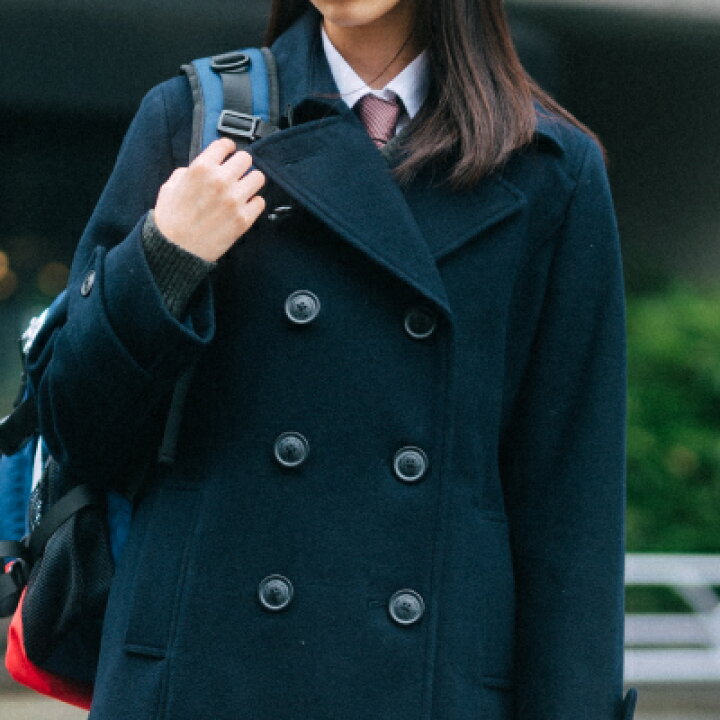 楽天市場 マフラープレゼント スクールピーコート ミッシェルクラン Michel Klein Scolaire カンコー学生服 コート スクールコート ｐコート 制服 学生 女子 女の子 レディース ネイビー チャコール スクールショップコヤマ