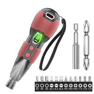�u200�~OFF��2,680�~�v�y�y�V1�ʁzAmilozi �A�~���W �d���h���C�o�[ ���^ ���� �g�� ���� ���S�� �莝��USB-C�[�d�� Type-C�Ή� �蓮���p ���P�xLED���C�g ���t�]�؂�ւ� 14�{�������r�b�g�t�� ����~