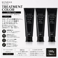 【3個セット】 ケンラックス トリートメントカラー ゼロタイム ブラック 160g インバス 白髪染め トリー…