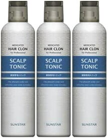 【3本セット】 サンスター ヘヤークロン 薬用スカルプトニック 無香料 300g SUNSTAR 医薬部外品 育毛剤 スカルプケア 抜け毛予防 フケ かゆみ 養毛剤