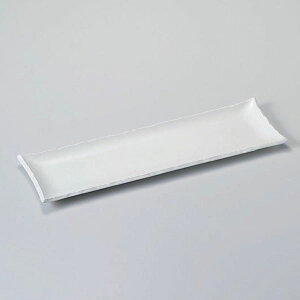 ちぎり 白長皿 和食器 細長皿(大) 業務用 約35.3cm 和食 和風 刺身 寿司 焼き物 串物 大皿