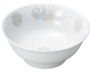 北京 6.8反高台丼 中華食器 ラーメン丼 業務用 らーめん丼 らーめん鉢 どんぶり 麺鉢 めん鉢 日本製 磁器 約20.3cm しょうゆラーメン 醤油ラーメン 定番 スタンダード 昭和レトロ 鳳凰柄