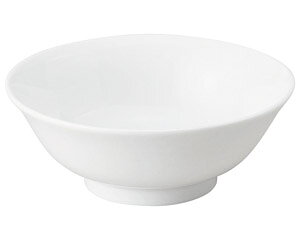 チャイナロード 白磁 6寸反高台丼 中華食器 ラーメン丼 業務用 らーめん丼 らーめん鉢 どんぶり 麺鉢 めん鉢 日本製 白磁 約18.5cm シンプル