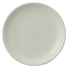 中華粉引 6.5吋皿 中華食器 丸皿（S） 業務用 日本製 磁器 約16.5cm 中皿 菜皿 プレート 中華皿 単品メニュー 一品料理 肉皿 焼肉店 定番 スタンダード