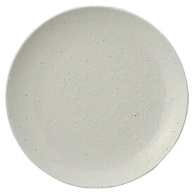 中華粉引 7.5吋皿 中華食器 丸皿（S） 業務用 日本製 磁器 約19cm 中皿 菜皿 プレート 中華皿 単品メニュー 一品料理 肉皿 焼肉店 定番 スタンダード