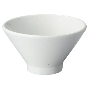 白粉引 4.5高台深丼 中華食器 多用丼・多用碗 業務用 日本製 磁器 約14.6cm ミニ丼 チャーシュー丼 焼豚丼 ミニラーメン 小どんぶり つけ麺のつけ汁 タレ鉢 和風 定番 シンプル