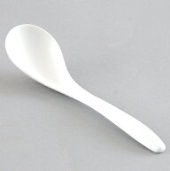 エスニックC型レンゲ 中華食器 レンゲ 業務用 約18.2cm 強化磁器 白 れんげ ラーメンレンゲ れんげスプー…