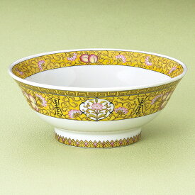 桃唐草6.8ラーメン丼 中華食器 ラーメン丼 業務用 らーめん丼 らーめん鉢 どんぶり 麺鉢 めん鉢 日本製 磁器 約21.5cm みそラーメン 味噌ラーメン 定番 唐草柄 アジアンテイスト