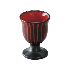 赤十草高台冷酒杯 和食器 食前酒・盃・ぐい呑・利き酒 業務用 約6cm 和食 和風 前菜 先付 珍味入れ 居酒屋 ダイニングバー 創作料理 日本料理