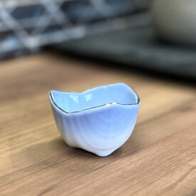 204-23三つ葉型珍味（小）コバルト吹渕金（輸入） 和食器 珍味 業務用 約5.2cm 在庫処分品 数量限定 セール