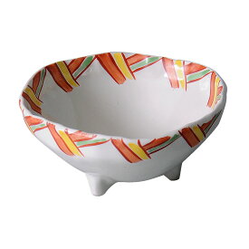 三色格子三ツ足小鉢 和食器 小鉢（小） 業務用 約11cm 在庫処分品 数量限定 セール