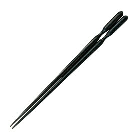 23cm一連しぼり箸 墨味 漆器 木製積層箸 業務用 約23cm