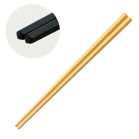 21cm五角先太箸イエロー 漆器 樹脂箸（22cm未満） 業務用 約21cm