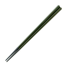 24cm六角塗箸 グリーン塗 漆器 塗箸（樹脂）（22cm以上） 業務用 約24cm