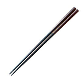 木製胴張角箸 23.5cm 白檀駒糸 漆塗 漆器 木製箸 業務用 約23.5cm