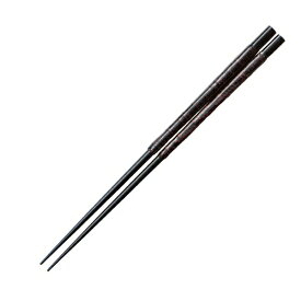 木製胴張角箸 23cm 布張曙 漆塗 漆器 木製箸 業務用 約23.5cm