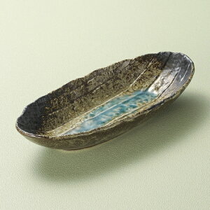 和三彩手作り楕円長鉢 小 和食器 盛鉢 業務用 約28.5cm 和食 和風 鉢 大鉢 サラダ 揚げ物 煮物 ボウル 創作料理 ボール 人気 定番