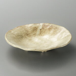 新粉引タタラ三足鉢 和食器 刺身鉢・向付 業務用 約19cm 中鉢 刺身 刺身皿 さしみ お造り 料亭 小料理屋 会席料理 食堂 単品メニュー 唐揚げ 冷奴 揚げ出し豆腐 漬物盛合せ