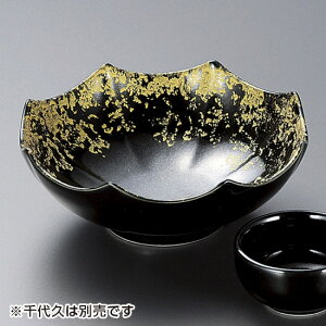 黒釉金タタキ八角刺身鉢 和食器 刺身鉢・向付 業務用 約15cm 中鉢 刺身 刺身皿 さしみ お造り 料亭 小料理屋 会席料理 食堂 単品メニュー 本格 高級 寿司店 旅館 人気 おしゃれ