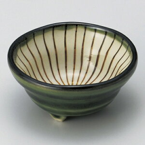 織部内筋三ツ足珍味 和食器 珍味 業務用 約7.5cm 和食 和風 先付 小鉢 小 ミニ鉢 前菜 珍味入れ 付出し 松花堂 弁当 花籠膳 おせち