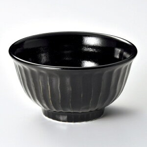 柚子黒天目しのぎ5.0丼 和食器 丼(中) 業務用 約15.5cm 和食 和風 どんぶり 海鮮丼 鉄火丼