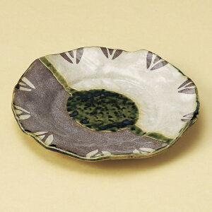 志野織部7寸皿 和食器 丸皿(中) 業務用 約20.7cm 和食 和風 中皿 メイン料理 前菜 鮨屋 寿司