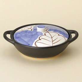 手付 青 グラタン 和食器 雑炊鍋・小鍋 業務用 約17.5cm 和食 和風 直火OK