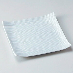 スダレ青磁正角皿 和食器 角皿(中) 業務用 約18.3cm 和食 和風 和皿 中皿 揚げ物 串物 刺身 旅館