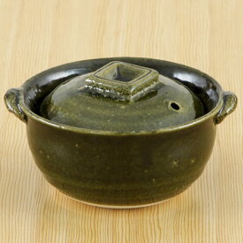 織部4号深鍋 萬古焼 和食器 雑炊鍋・小鍋 業務用 約14.5cm 和食 和風 湯豆腐 ぞうすい 鍋料理