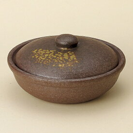 焼締5号平鍋 萬古焼 和食器 雑炊鍋・小鍋 業務用 約15.5cm 和食 和風 湯豆腐 ぞうすい 鍋料理