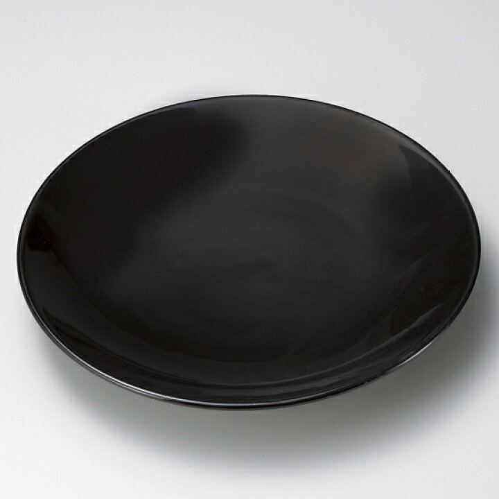 楽天市場】黒釉10号皿 有田焼 黒い器 和食器 丸大皿 業務用 約31cm 