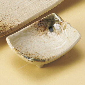 伊賀織部流水型長角小皿 和食器 焼物皿用千代久 業務用 約9.3cm さしみ用 お造り用 しょうゆ入れ 醤油皿 たれ用 タレ皿 会席料理 先付 小付