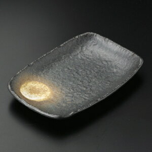 おぼろ備前5.0長角皿 和食器 串皿・のり皿 業務用 約17cm 和食 和風 焼き鳥 揚げ物 創作料理 海苔 ホテル 天ぷら 和食レストラン 焼き鳥屋 串物