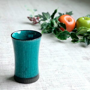 トルコ釉ビアカップ 和食器 フリーカップ 業務用 約8.2×13cm 和バル 喫茶店 アイスコーヒー 居酒屋 和風ダイニングバー コーヒーフロート 和風 パフェ アイスティー